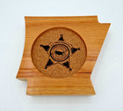 Arkansas US Deputy Warden's Association Wood and Cork Coaster — photo 1