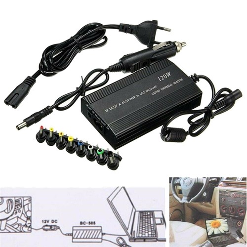 Universal Auto Notebook Ladegerät AC Netzgerät Adapter mit 8 Anschlussstecker DE - Afbeelding 4 van 12