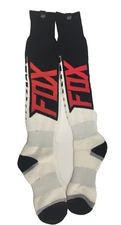 Men's Red/Blk/White FOX Racing Socks Coolmax Thick Given Sock  06011-064  size L