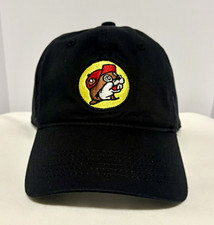 Buc-ee  s Black Beaver Logo Baseball Cap-Adjustable-One Size-Unisex