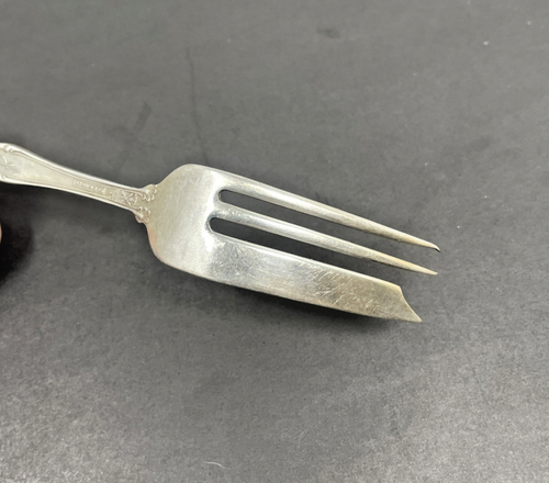 One MOSELLE Silverplated Small Pastry Fork American Silver Co No Monogram 6in - Picture 7 of 11