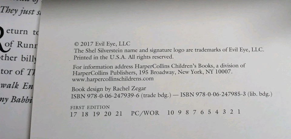 ⭐️SHEL SILVERSTEIN BOOK COLLECTION OF 8 & 1 SIGNED ALL HC'S MOST 1ST ED W DJ's⭐️ - Image 3 of 4