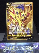 Pokemon Card Zamazenta V 212/202 Sword & Shield Base Set Gold Secret Rare NM