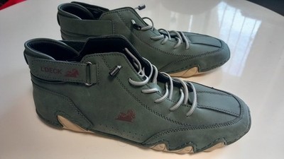 LDECK Barfußschuhe / Chukka Boots Gr. 42   Grün/Anth.   Orthopädisch & Bequem
