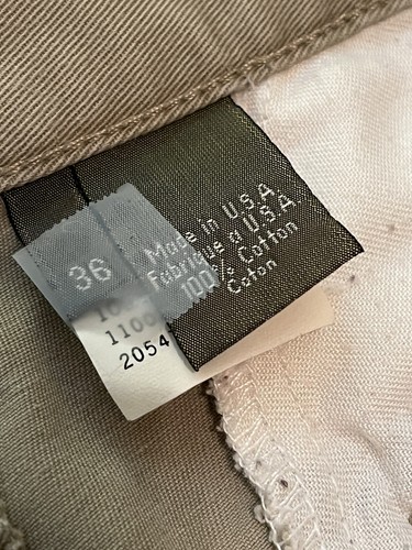 CALVIN KLEIN KHAKIS MEN'S CARGO PANTS FLAT FRONT 36X32 100%COTTON MADE IN USA - Picture 2 of 18