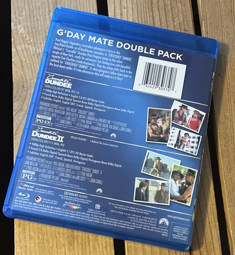 Коллекция фильмов Blu-Ray с крокодилом Данди 1 и 2 - Изображение 3 из 3