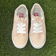 Pop Comfort Fit Women Size 6.5 Slip On Shoes llama and polkadots pink worn once