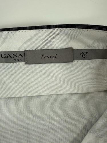 Canali 1934 Travel Dress Pants Wool Flat Front Cuffed Suit Trousers Size 36x30 - Picture 4 of 11