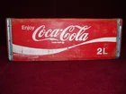 Coca-Cola Wooden 3 Slat Bottom Vintage Carrying Case Red Original