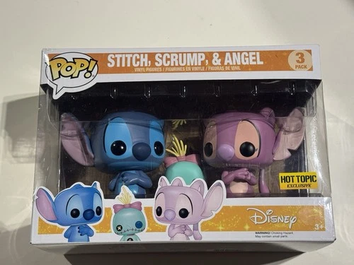 Funko Pop! Vinyl: Disney Lilo Stitch Pack of 3, Includes Stitch, Angel Scrump