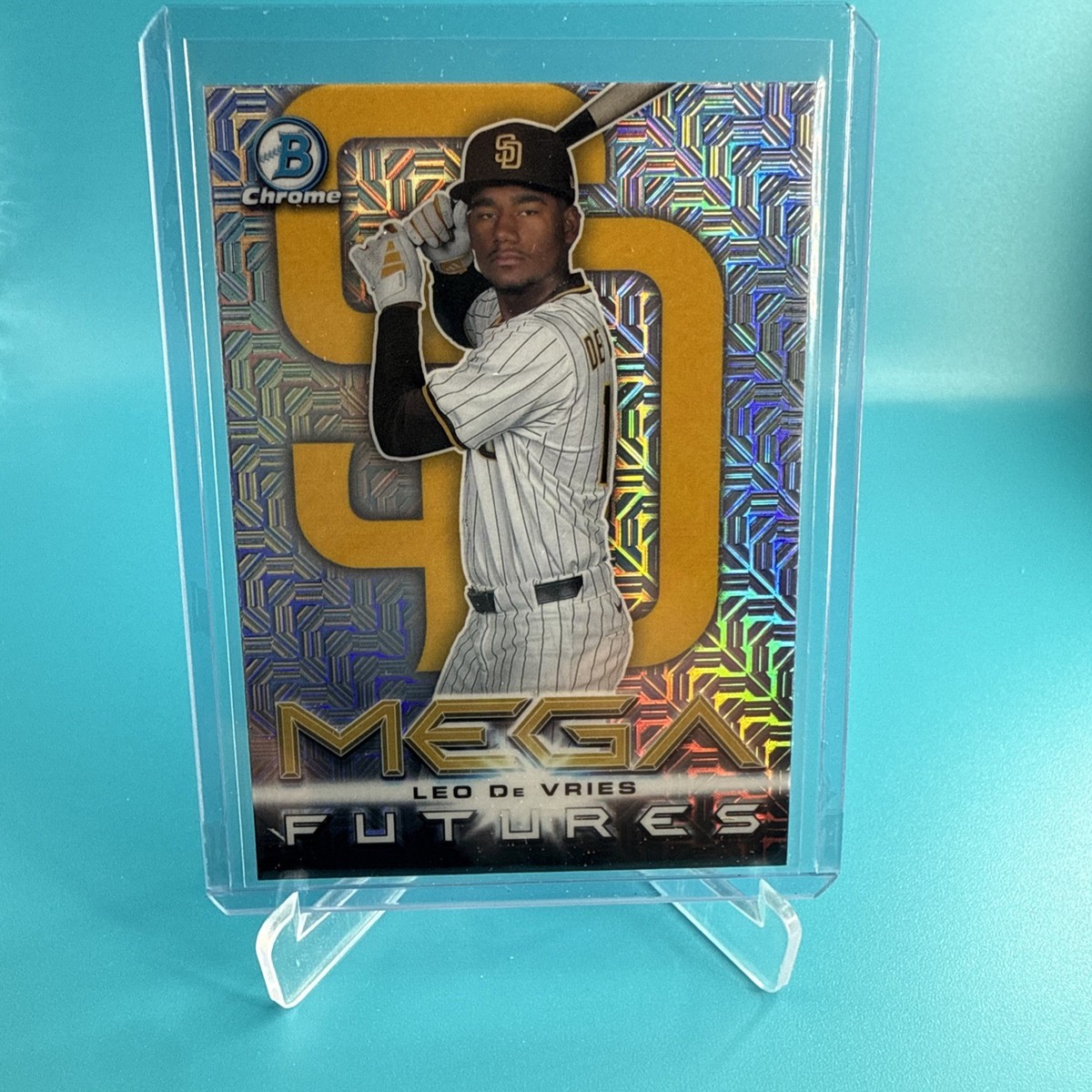 2025 Bowman Mojo Leo De Vries Mega Futures Case Hit SP