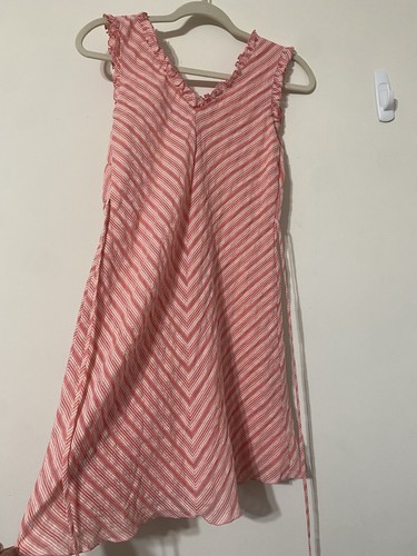 Limited Too Dress Vintage Y2K Pink Red Striped Kids 16 Large Women’s XS Small - Picture 3 of 7