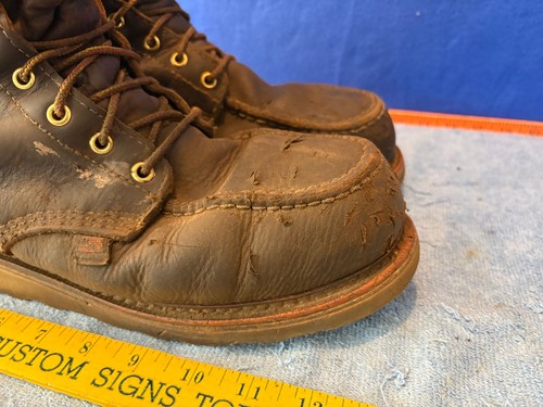 Thorogood 804-3800 8" Heritage Moc Puntera de Acero Botas de Cuero Marrón para Hombre 10.5 D - Imagen 13 de 24