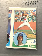 1983 Topps Dave Stewart #532 Dodgers miss -cut EX +