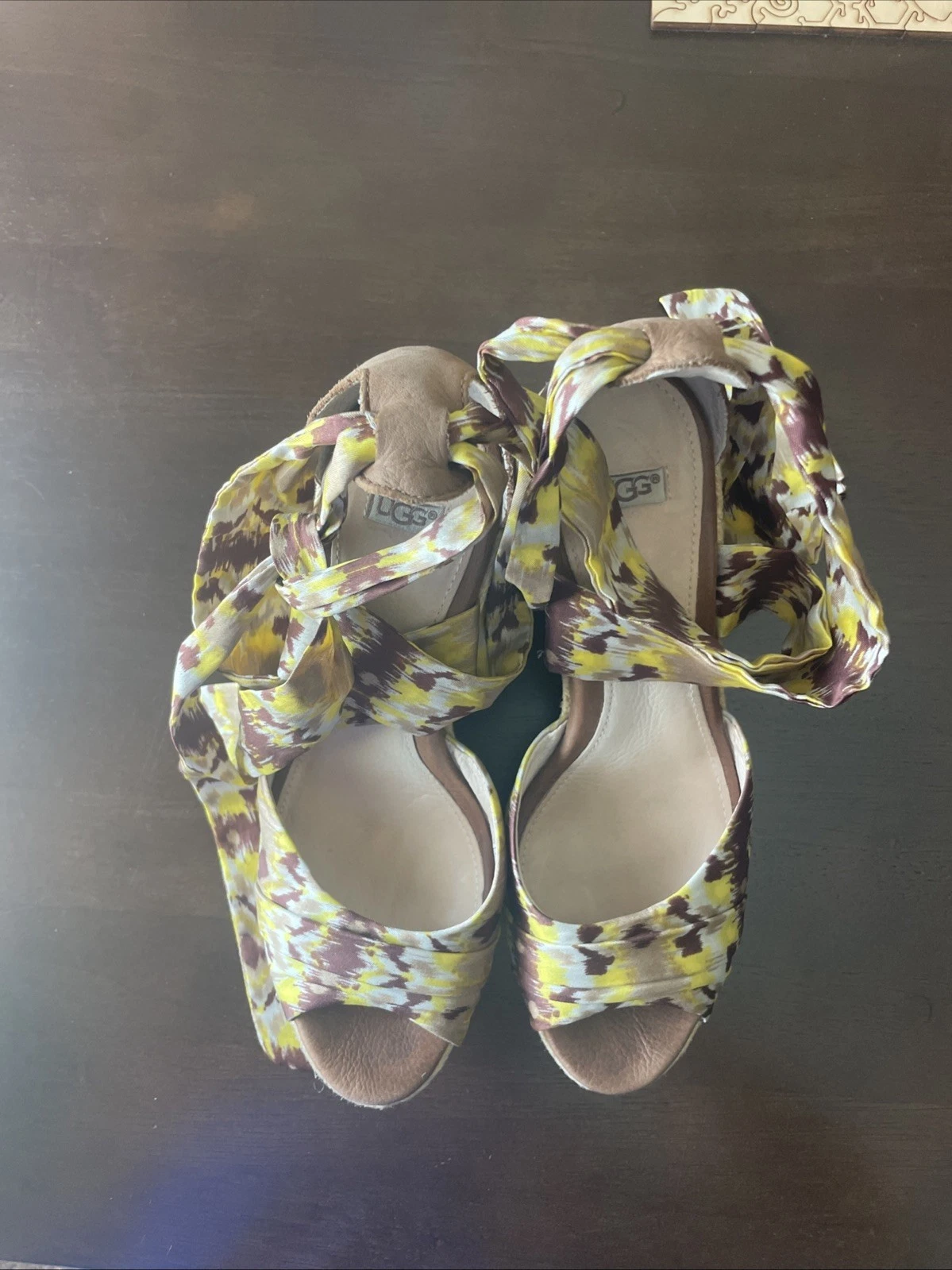 Sandali con zeppa UGG burro donna taglia 8 5M