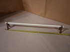 Vintage Antique Milk Glass Towel Bar Rod Rail ORIGINAL HARDWARE 17.75'