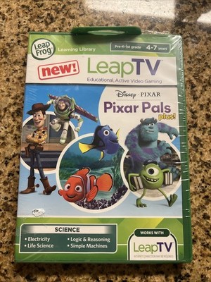 Leap Frog TV Library Disney Pixar Pals Plus Science Educational Video Game NEW!!