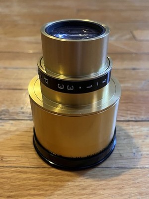 VINTAGE ISCO-GOTTINGEN Cinelux Ultra MC 2/90mm 3.54 in. Projection Lens Gold