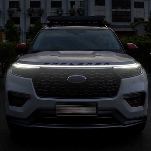 Front Grille Trim LED Hood Strip Lights DRL Decorative Lamps For Chevy Tracker - Picture 5 of 11