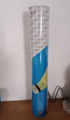 Badminton Federbälle  Volant Nylon Shuttlecocks 12x Set Badminton Ball Weiß