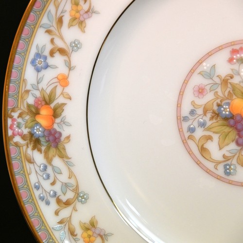 Noritake Ireland 2 Teller Brot & Butter Dessert Ernte #2770 Obst 1977-85 - Bild 9 von 14