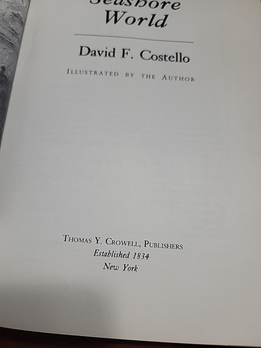 Seashore World by David Francis Costello First 1st Edition VG HC 1980 - Picture 12 of 15