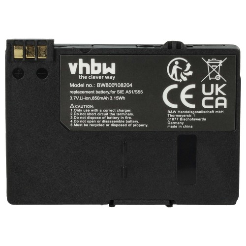 Akku für Siemens M55 C70 MC60 S55 C71 CT56 C61 S57 M56 S56 850mAh 3,7V - Bild 3 von 9
