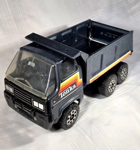 1980 Tonka GVW 35000 Black Pressed Steel Dump Truck - Made in USA