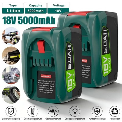 5.0Ah Akku 18V Professional Lange Laufzeit Für Bosch GLORIA Gardena PBA PSB PSR