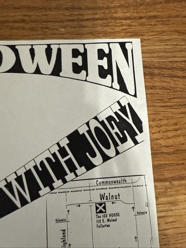 Vintage Original Show Flyer Skalloween Hepcat Jump With Joey @ Ice House - Picture 4 of 9