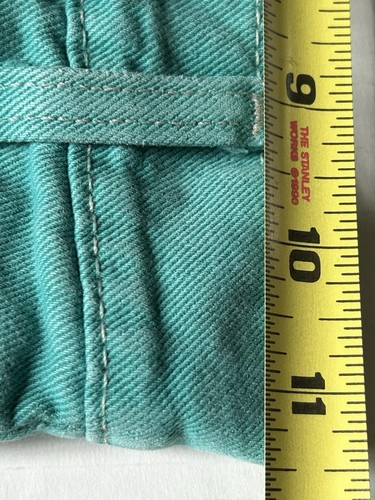 Vintage 90’s Little Levi’s 554 Turquoise Silver Tab Size 7 - Picture 11 of 12