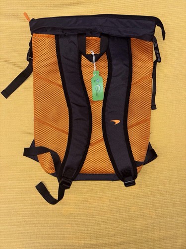 Official McLaren’s Formula 1 Black/orange Roll Top Bag Backpack vmware Logo - Picture 5 of 6