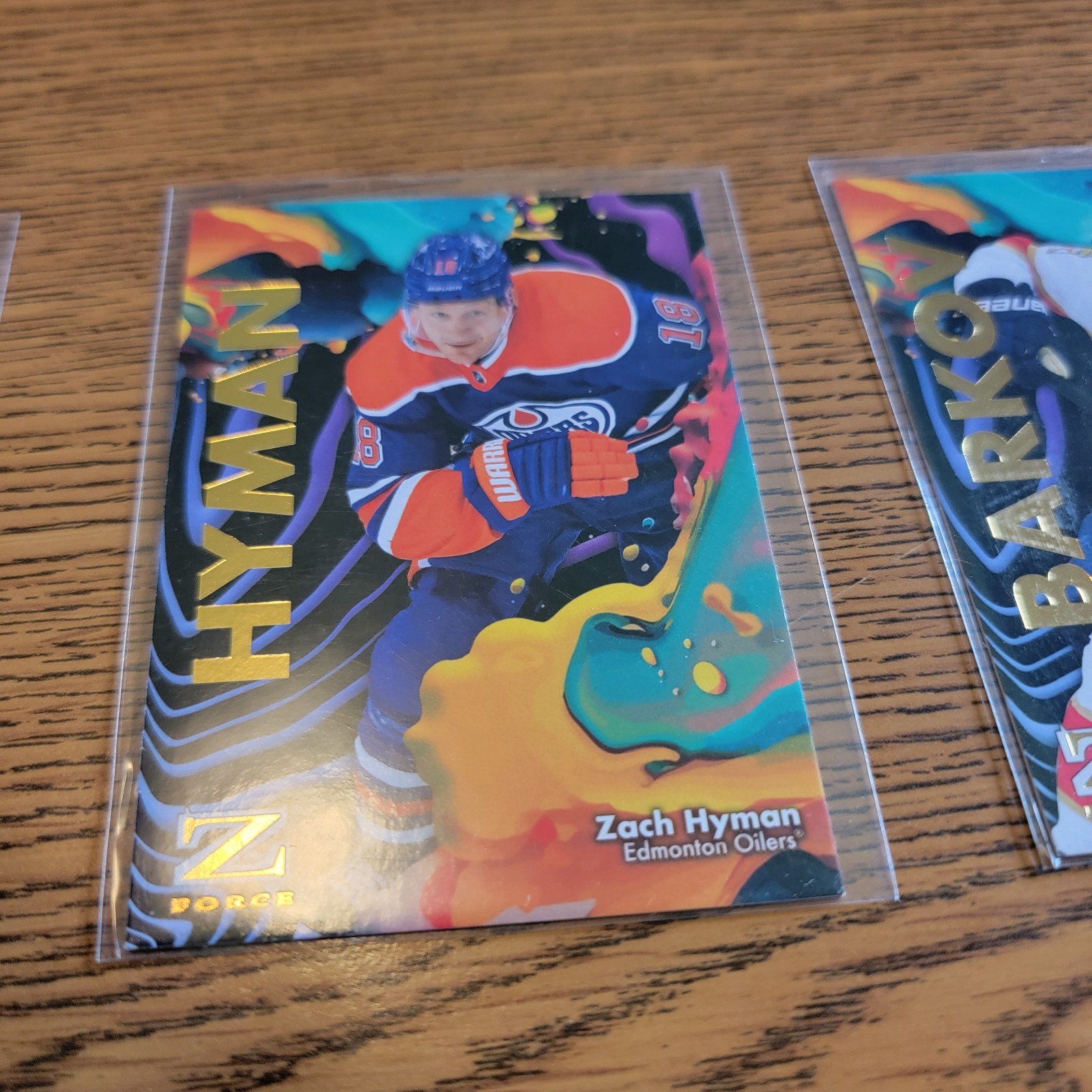 2024-25 SkyBox Metal Universe Z force Zach Hyman Edmonton Oilers #13