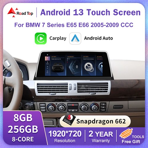 10.25'Wireless Carplay Android13 TouchScreen For BMW 7 Series E65/E66 2005-2009 - Picture 9 of 10