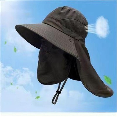 Neuer stilvoller Herren Sonnenhut - ideal zum Angeln, Wandern & Camping Outdoor Kopfbedeckung