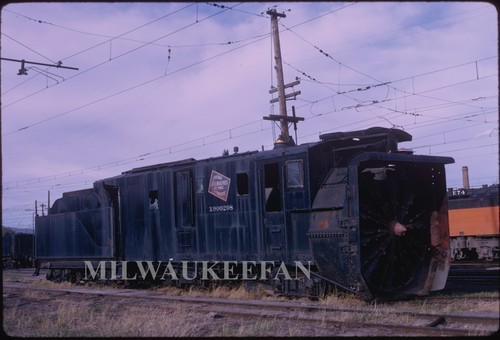 Original Kodachrome Dia Milwaukee Road MILW Drehschneepflug X900208 Deer Lodge