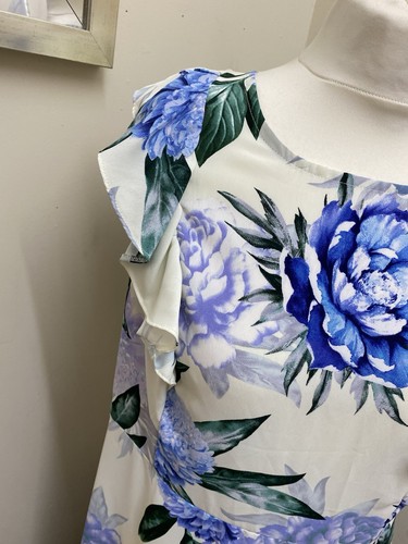 Brand New With Tags Billie and Blossom Dorothy Perkins Blue Floral Shift Dress - Picture 4 of 10