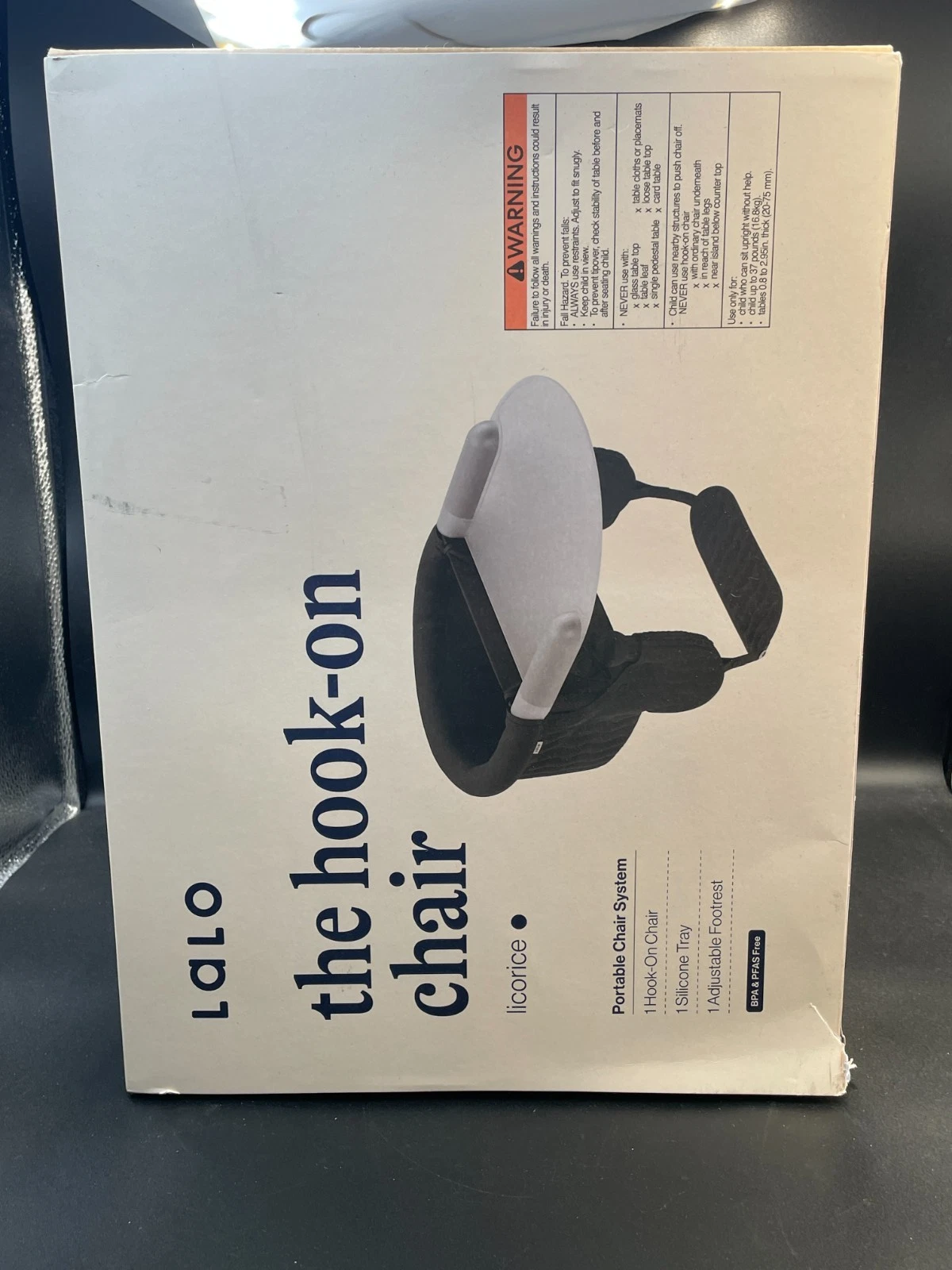 Lalo Hook-On High Chair with Attachable Silicone Tray - Black
Opens in a new window or tab