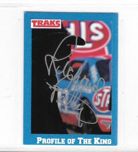 TARJETA COLECCIONABLE NASCAR STP TRAKS RICHARD PETTY AUTOGRAFIADA FIRMADA