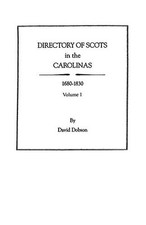 Directory of Scots in the Carolinas, ..., Dobson, David