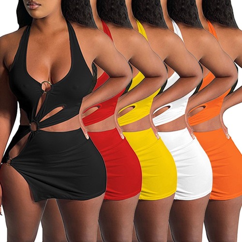 Brandneues kurzes Kleid Damen S ~ XL Accessoires Ersatz sexy schmale Träger - Bild 3 von 14