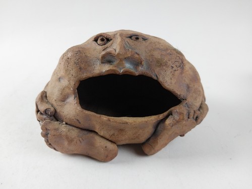 Australian Handmade Clay Insence Burner ABSTRACT Artists Version Of Potato Body - Picture 20 of 23