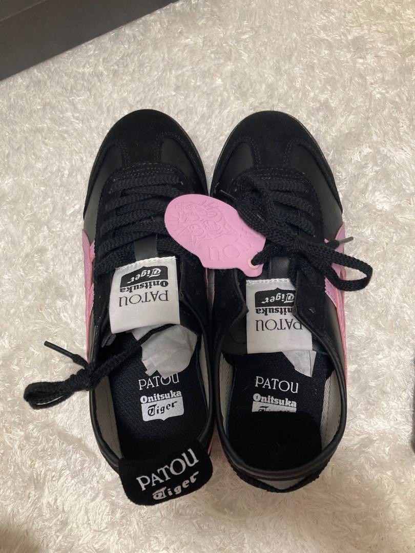 靴 PATOU Onitsuka Tiger MEXICO 66 24.0 PSL PATOU x Onitsuka Tiger MEXICO 66 Black/Pink 1183C380 NEW
