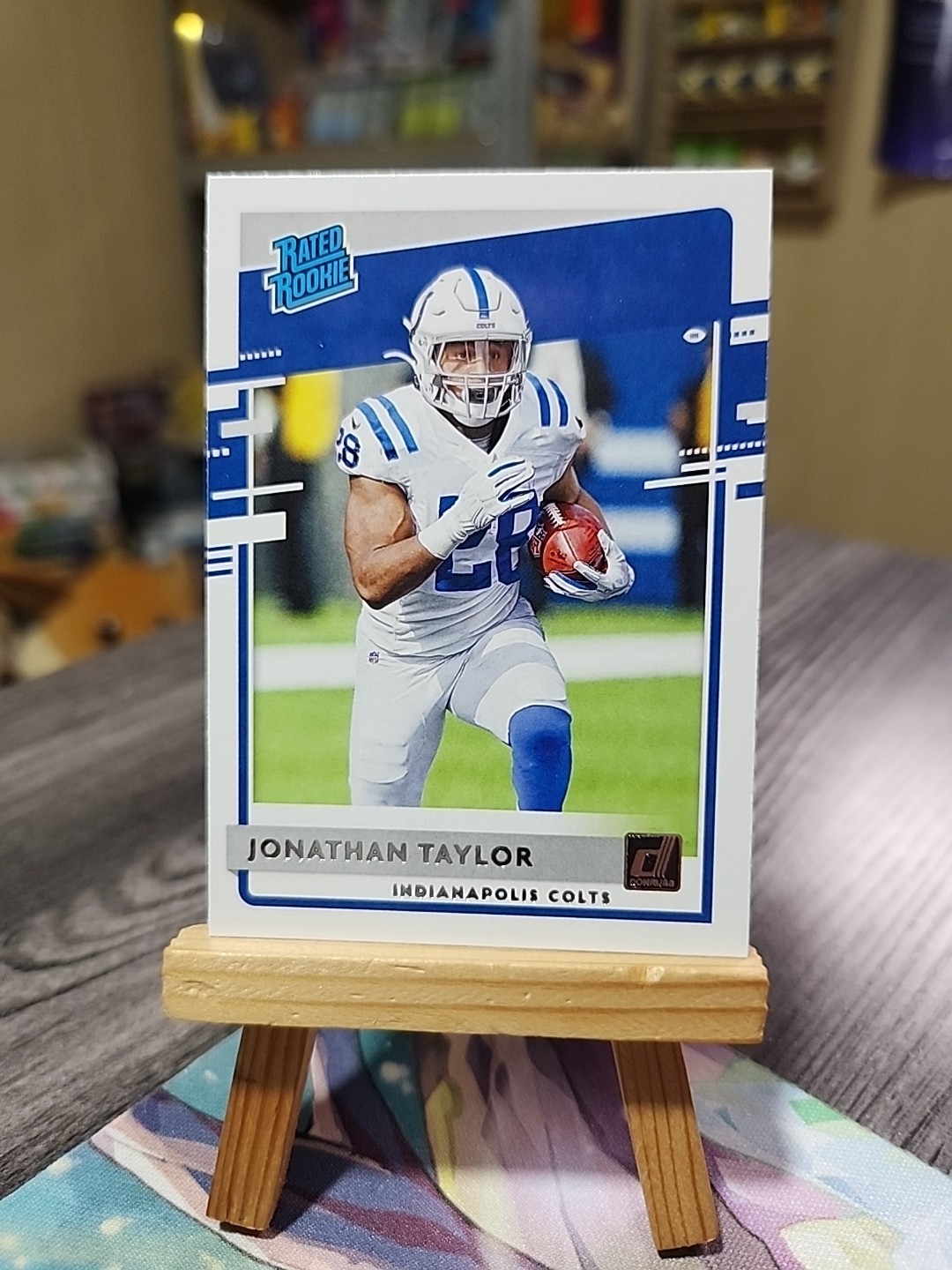 2020 Donruss Jonathan Taylor Rated Rookie Canvas Parallel #317 Indianapolis Colt