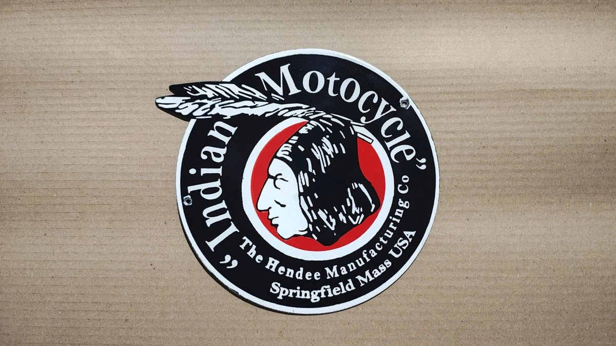 Indian Motorcycle Sign In Original Advertising Signs (1930-1969