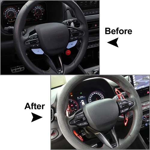Interior Steering Wheel Paddle Shifter Extend Accessories For Hyundai i30 19-23 - Picture 12 of 12