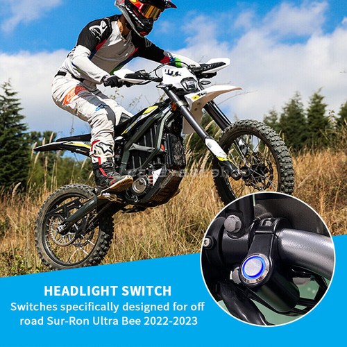 Headlight Switch For Sur Ron SurRon Ultra Bee 2023 Off Road Blue LED Plug-N-Play - Picture 5 of 6