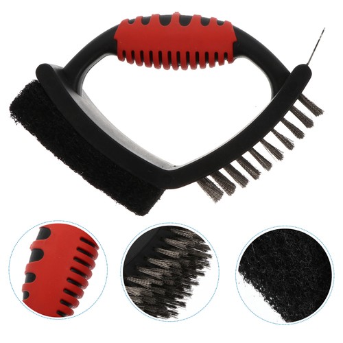 Grill Cleaning Brush Steel Wire Oven Brush for BBQ and Outdoor Cooking