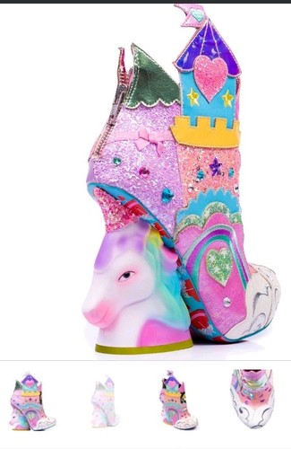 irregular choice Rainbow 🌈 Unicorn & Alice Boots Bnib Uk/40 Leopardprintdaisy - Bild 7 von 11