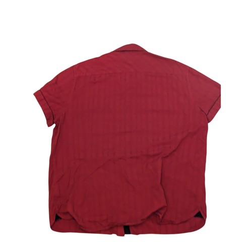 Guess Button Up Shirt Short Sleeve Casual Top Pockets Red XXL - Picture 8 of 17